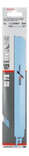 Hojas Sierra de Sable x5 S1226BEF Heavy For Metal Bosch