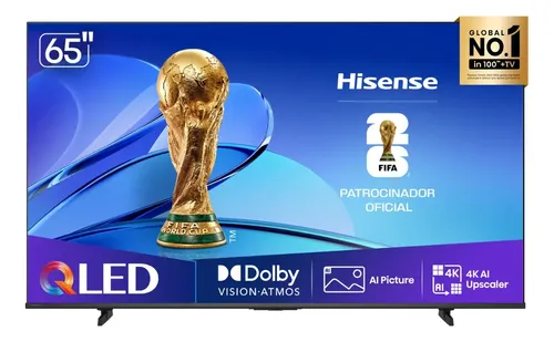 Hisense Smart Tv 4k 65 Polegadas 65q6qv Qled Com Dolby Vision,hdr10+,hlg,filmmaker Mode, Compatibilidade Alexa E Google