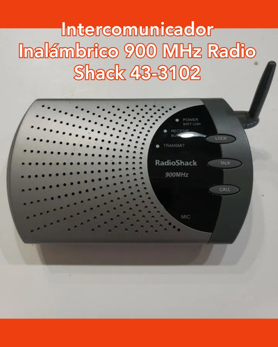 Intercomunicador Inalámbrico 900 Mhz Radio Shack Mod 43-3102 (Usado)