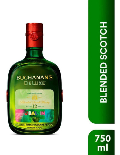 Whisky Buchanans 12 Años Edición Especial Jbalvin 750 Ml