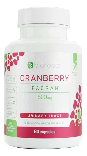 Cranberry 470mg Bioroots Vegana 60 cápsulas. Sabor Without flavor