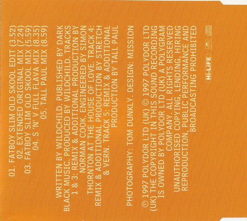 Wildchild Renegade Master 98 Cd Single 1998 Uk (Usado)