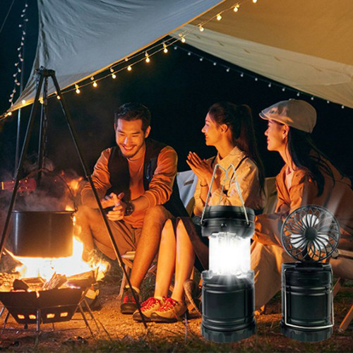 Una Linterna De Camping Led Para Acampar, Linterna Plegable