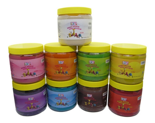 Masa Para Moldear Teach Play Color Verde 500 Gramos Color Verde claro