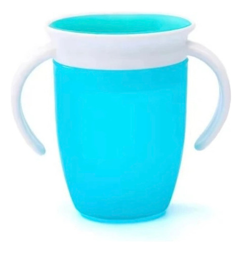 Vaso Antiderrame 360 Bebés Infantil Con Asas Libre Bpa Chufi Celeste Vaso 360