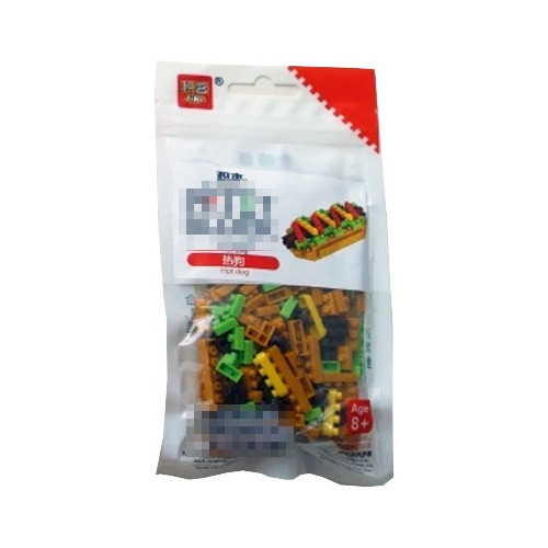 Bloques Armables Comida Rápida Hotdog Sandwich Pizza