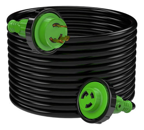 Marine Shore - Cable De Alimentación De 50 Pies, 30 A 125 V,