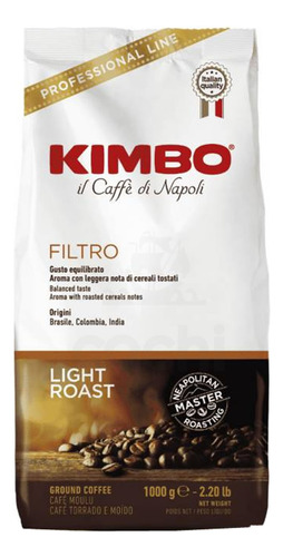 Cafe Kimbo Italiano Filtro Light Roast Molido 1kg