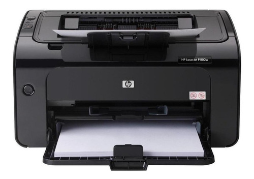 Impressora função única HP LaserJet Pro P1102w com wifi preta 115V - 127V