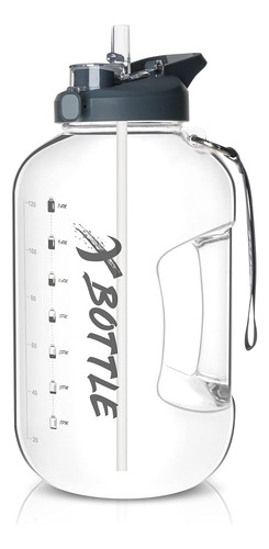 Botella De Agua De 1 Galón Con Tapa De Paja Y Chug (opcional