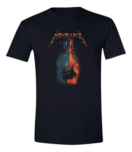 Playera Hombre Rock Metallica Guitarra 000604n