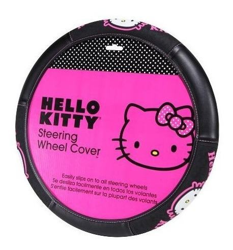 Hello Kitty Volante De Piel Cubierta De La Rueda - Coche Cam