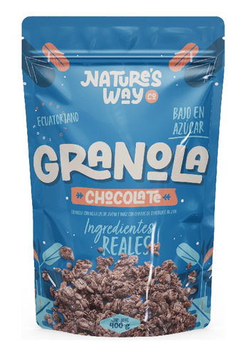 Granola De Chocolate Sin Azúcar Con Chocolate Amargo Al 63%