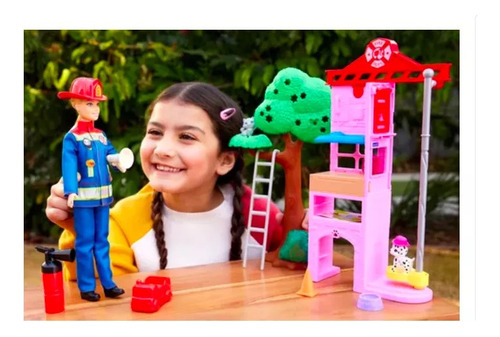 Barbie Profesiones Set De Juego Bombera Al Rescate Para Niña