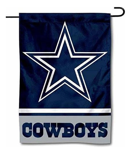 Bandera De Jardín De Los Dallas Cowboys Impresa De Los Dos 