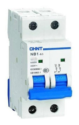 Imagen 1 de 10 de Llave Termica Bipolar 10-16-20-25-32a Chint 6ka Garantia 2a