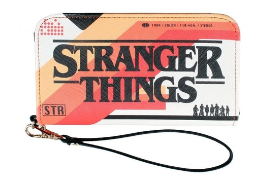 Billetera Stranger Things Porta Celular Con Cinta