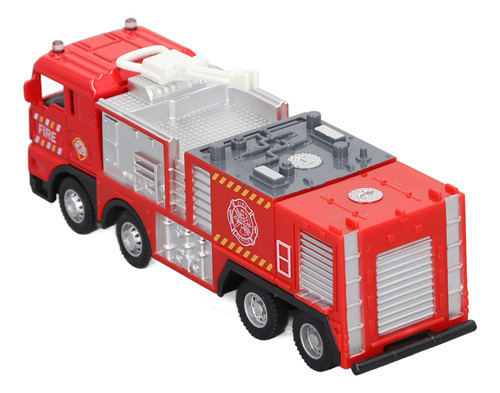 Camión De Bomberos De Aleación A Escala 1:55 Con Motor Simul