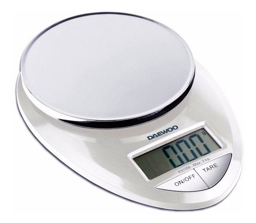 Imagen 4 de 7 de Balanza De Cocina Digital Daewoo Ks7250 Pesa Hasta 3 Kilos