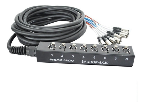 Cable Splitter Rack Xlr De 8 Canales Seismic Audio 8x30