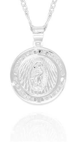 Collar Virgen Redonda. Plata 0.925, Primera Comunión