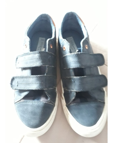 Zapatos Gamuza Zara Con Velcro
