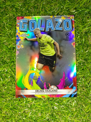 Cv Erling Haaland Refractor 2022 Topps Chrome Golazo Uefa 