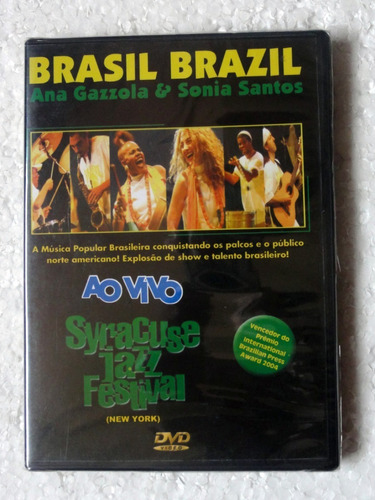 Dvd Ana Gazzola E Sônia Santos Brasil Brazil Ao Vivo Lacrado