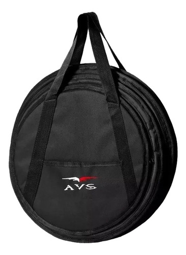 Capa Bag Prato Bateria Avs Super Luxo Tripla Acolchoado Alça