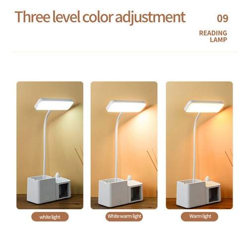 Mz Luminária De Mesa Led Mz E Luz Noturna Com Caneta