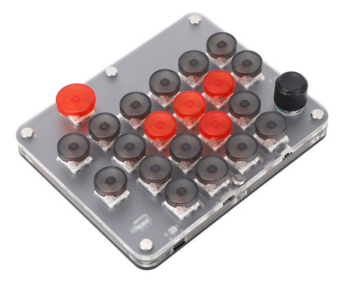 Teclado Macromecânico De Uma Mão, 21 Teclas, 1 Botão, Usb C,