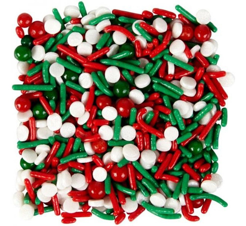 Sprinkles Mostacillas Mezcla Navidad Repostería Wilton