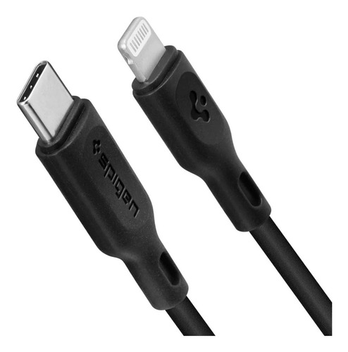 Cable Spigen Essential Mfi Usb-c To Lightning C10cl - Negro