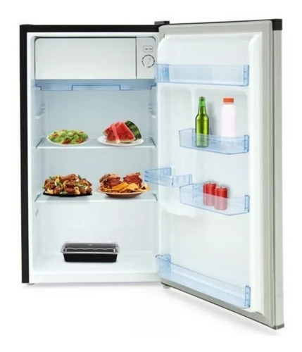 Imagen 4 de 4 de Refrigerador frigobar Hisense RR33D6ALX silver 92L 115V
