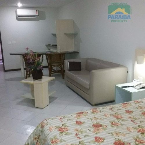 Imagem 4 de 9 de Flat Mobiliado À Venda - Mobiliado - Cabo Branco - João Pessoa - Pb - Fl0017
