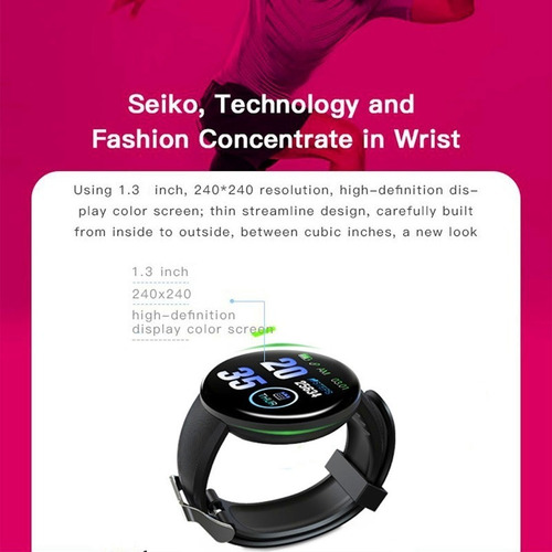Imagen 4 de 6 de Smart Watch Reloj Inteligente 116p Circular Facebook, Llamad
