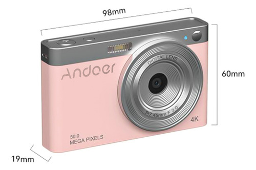 Cámara Digital Ips 2 Piezas Cámara Digital Andoer Camcorder