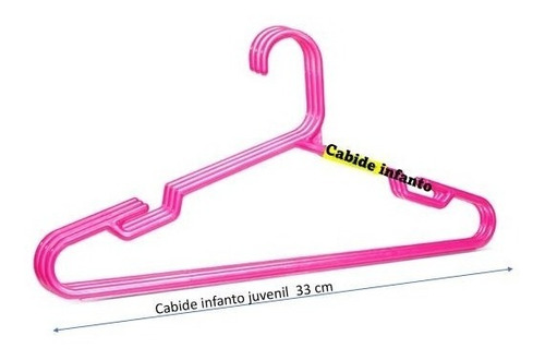 Cabide  Infanto Juvenil 33 Cm Kit Com 30 Unidades