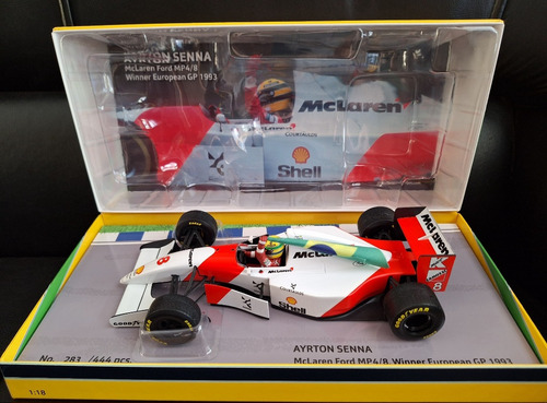 F1 Mclaren Mp4/8 E Fw16 Ayrton Senna 1/18 Minichamps