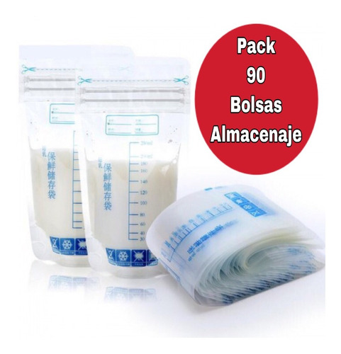 Pack 90 Bolsas Almacenaje Para Leche Materna