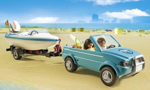 Playmobil Surfer Pickup Con Lancha