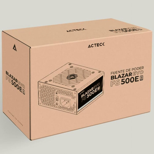 Acteck Fuente De Poder Pc 500w Blazar Evo Fs500e Slim Micro