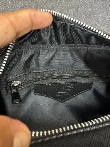 Neceser Cosmetiquera Caballero Sobaquera Hombre Negro 2cierres Chica