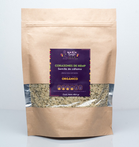 Semilla Corazón De Hemp María Bonita 454g