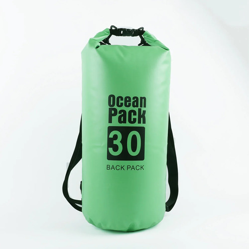 Bolsa Impermeable 10l De Una Sola Correa, Camuflaje, Verde