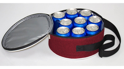 Cesta De Picnic Soporte Impermeable Camping Bowl Bolsa Rojo
