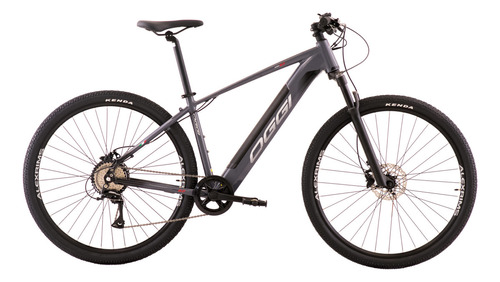 E-bike Oggi Bw 8.0 2024 Eletrica Assistida Shimano Acera 8v Cor 19 - CINZA/PTO