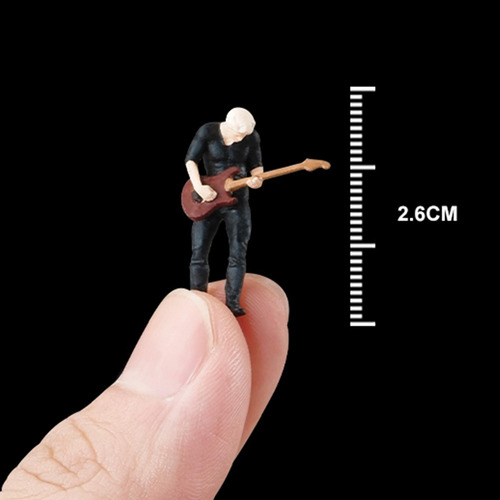 Modelo De Bajista En Miniatura A Escala 1:64, Figuras