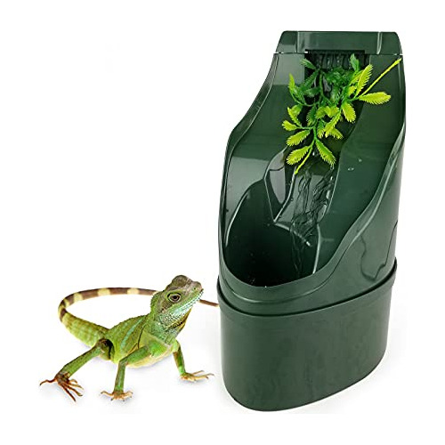 Reptile Chameleon Waterfall Fuente De Agua Beber, Adecu...