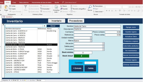 Control De Inventarios Entrada, Salida Y Stock De Productos